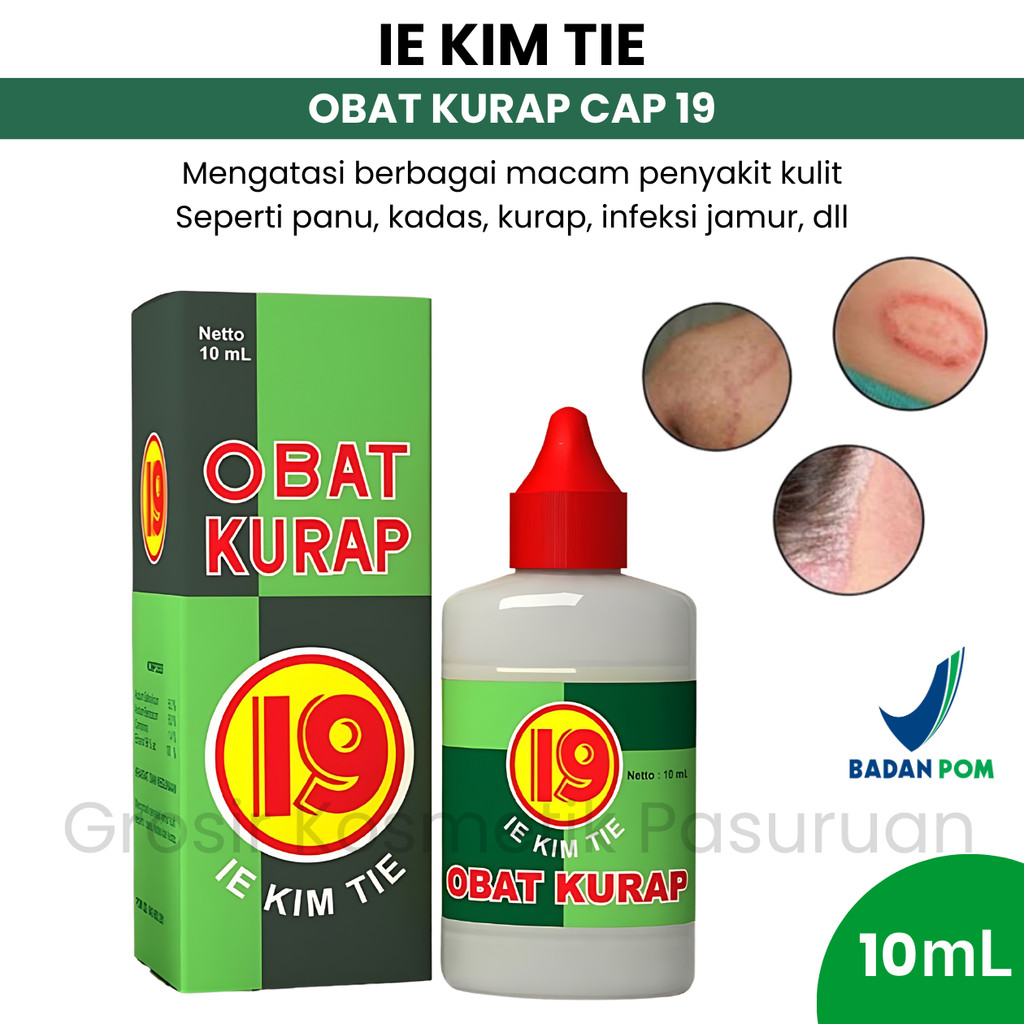 Obat Kurap Cair Cap 19 - Kadas, Kurap