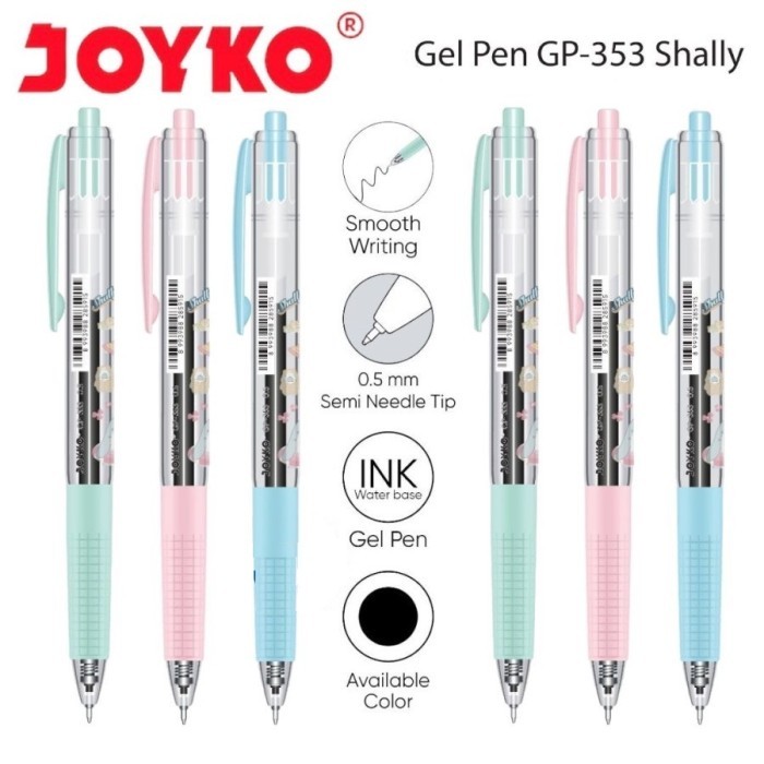

Gel Pen Pulpen Pena Joyko GP-353 Shally 0.5 mm
