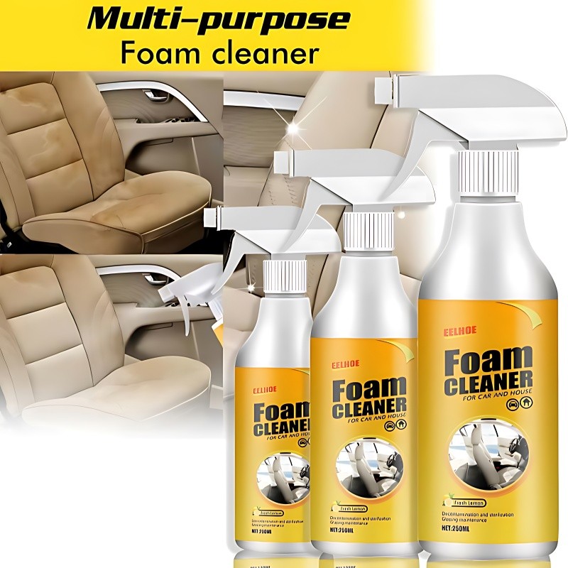 Multifunctional Foam Cleaner Leather Seat Cleaner Leather Seat Foam Cleaner Car Interior Stain Remov