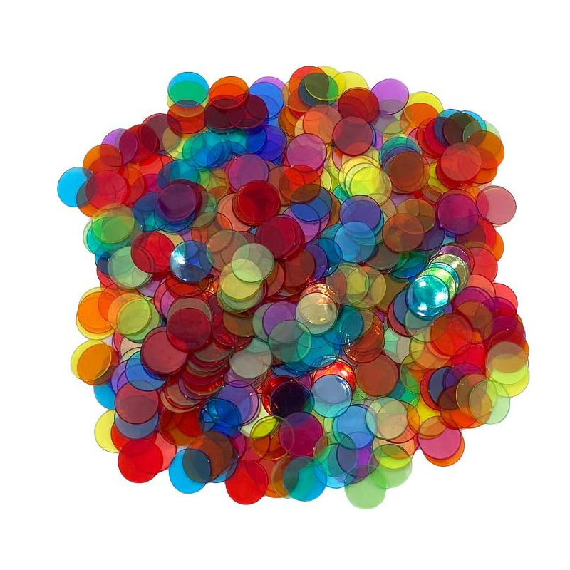 

Plastic Bingo Markers Chips 19MM Montessori Math Materials Kids Learning Toys Educational Teaching Supplies For The Classroom