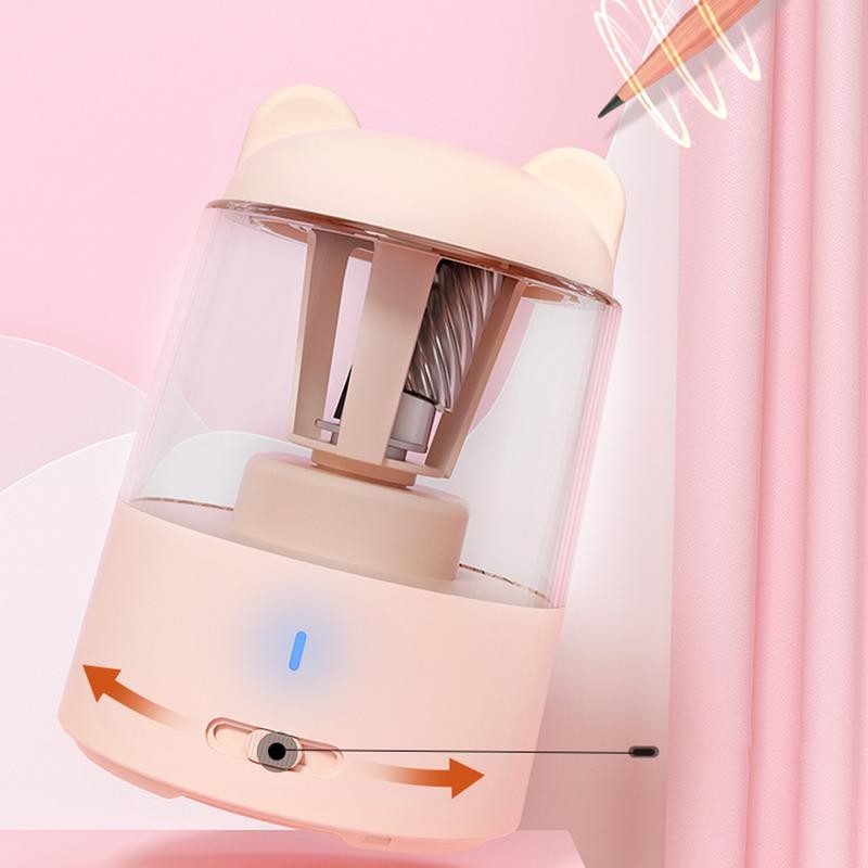 

Automatic Pencil Sharpener Teacher Pencil Sharpener Rechargeable Battery Sharpener Auto Stop Pencil Sharpener Plug-in 3 Modes