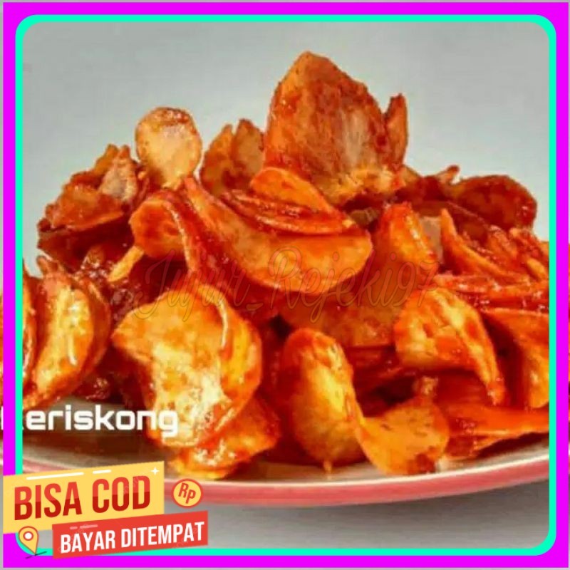 

(termurah) 250gram keripik singkong balado pedas