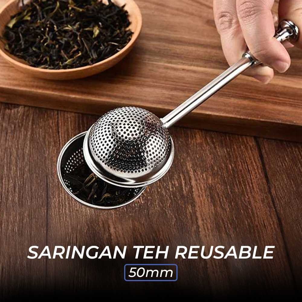 BalmyDays Filter Saringan Teh Reusable Tea Infuser Strainer 50mm - K522 [ A6 Shop ]