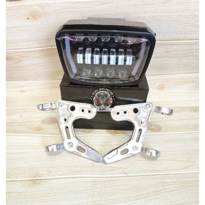 Lampu Depan Rx king Led Set Kupingan Rx king hitam