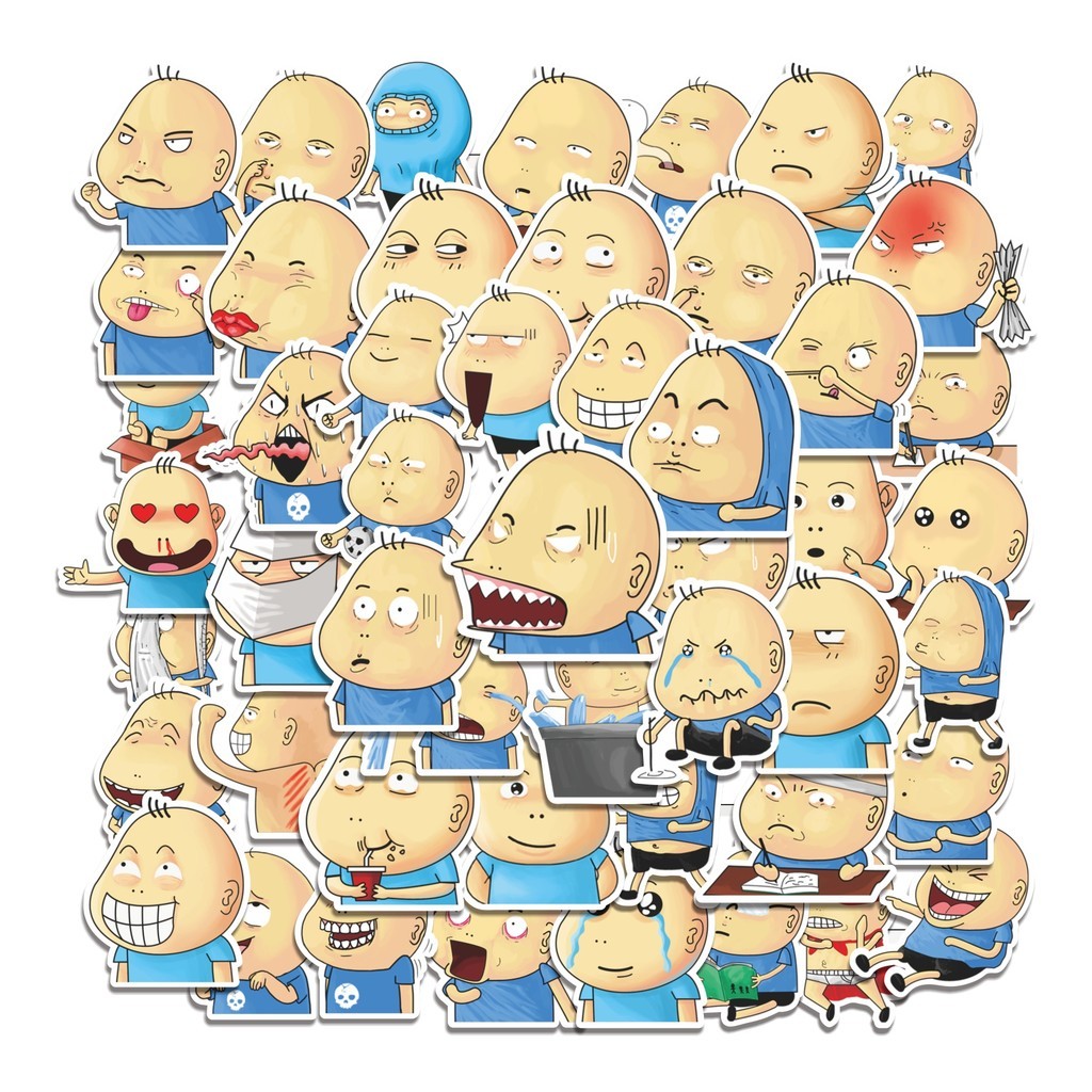 

COD 50 Pcs Stiker Si Bocah Otoy Lucu Anti Air Untuk Dekorasi Notebook Sepeda Skateboard Handphone