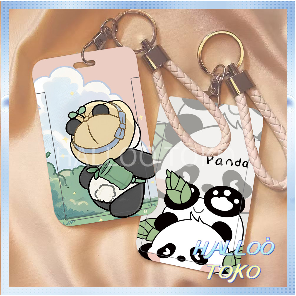 

ID CARD HOLDER MOTIF KAWAII TEMPAT KARTU PHOTOCARD PHOTO CARD Pelindung + Tali,Beruang kecil yang lucu