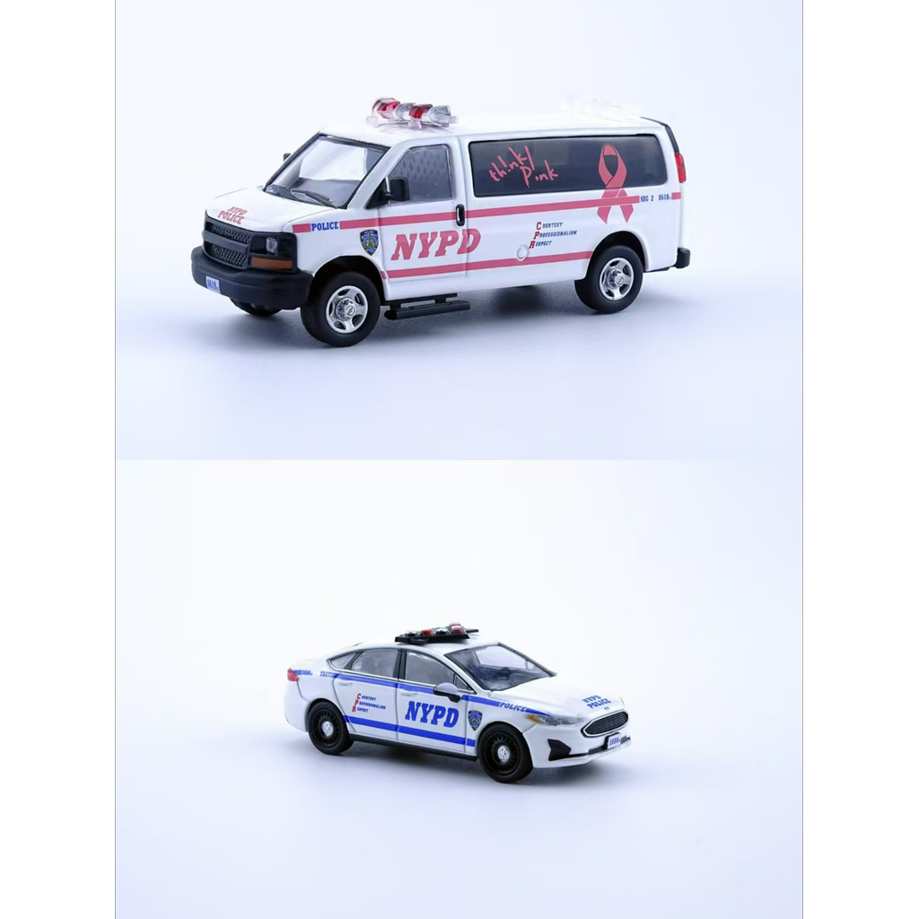 596 model 1:64 Breast cancer van alloy car model