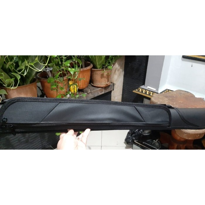 NIRMALA Tas Joran pancing model pedang single 140cm hardcase - hitam kalep