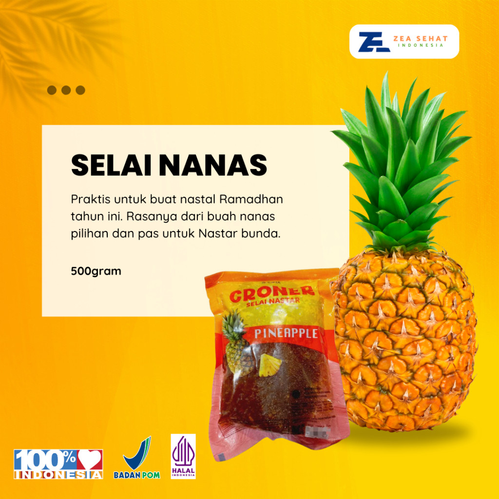 

Selai Nanas Croner Pineaple 500gram Selei Cocok Untuk Nastar