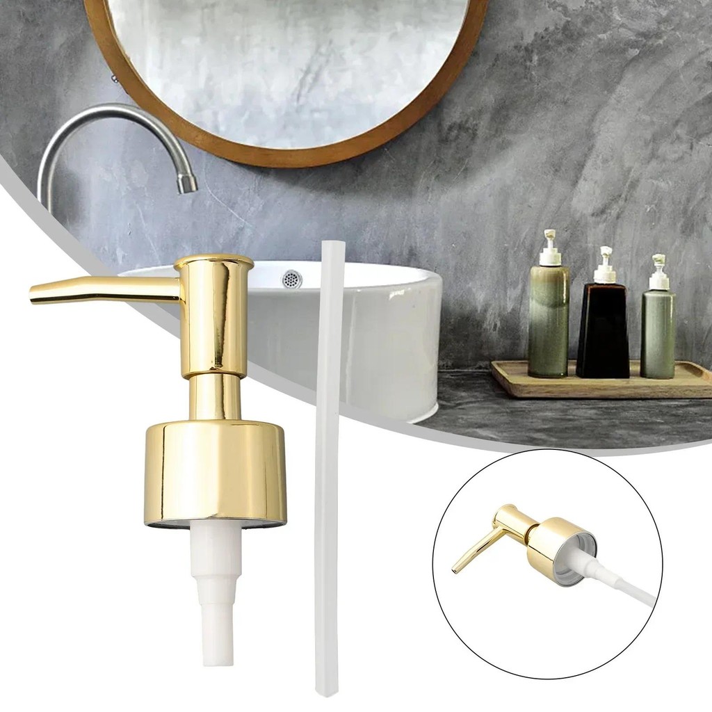 Gold Silver Soap Dispenser Pump Head Press Pump Head Plastic Lotion Bottle Pump Head Hand Soap Press