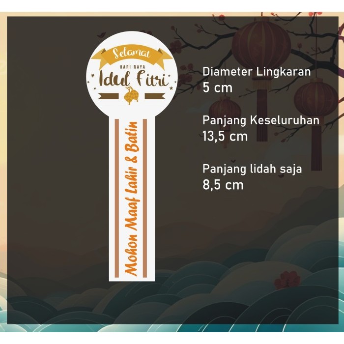

Sticker Lebaran Toples Bulat 13cm warna Pastel