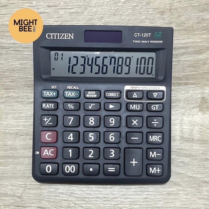 

[CLAUDEMM] Kalkulator Citizen CT 120T - Kalkulator Check & Correct - 12 Digit