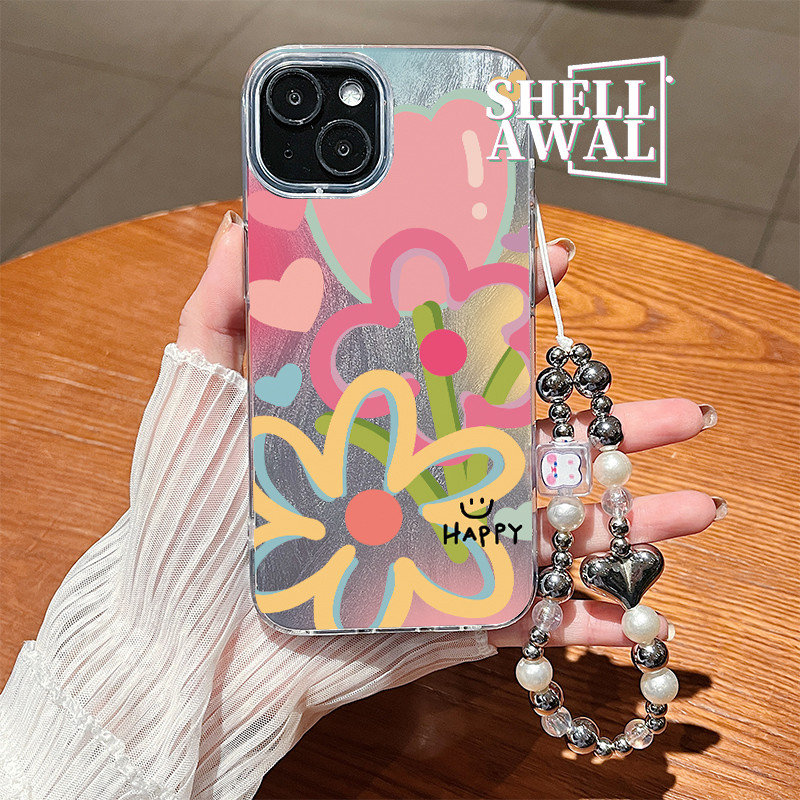 Berlaku untuk OPPO A98 Casing Ponsel A96 A82 A79 A77S A76 Kartun Wanita Bunga Penampilan tinggi A74 