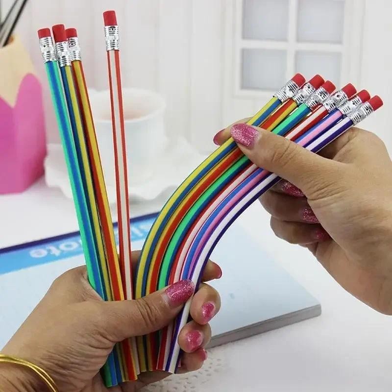 

6Pcs Random Folding and Bendable Soft Pencils Fantastic Pencil Magic Non-broken Writing Pen