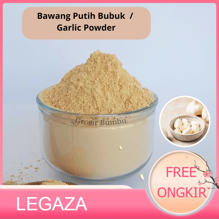 

READY Pure Garlic Powder - 1Kg / Asli 100% Bang Putih Bubuk - Legaza