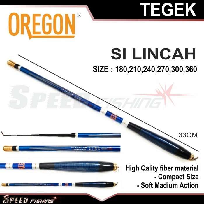 Joran Tegek Oregon Silincah 180 210 240 270 300 360 Tegek Ruas Pendek - 180