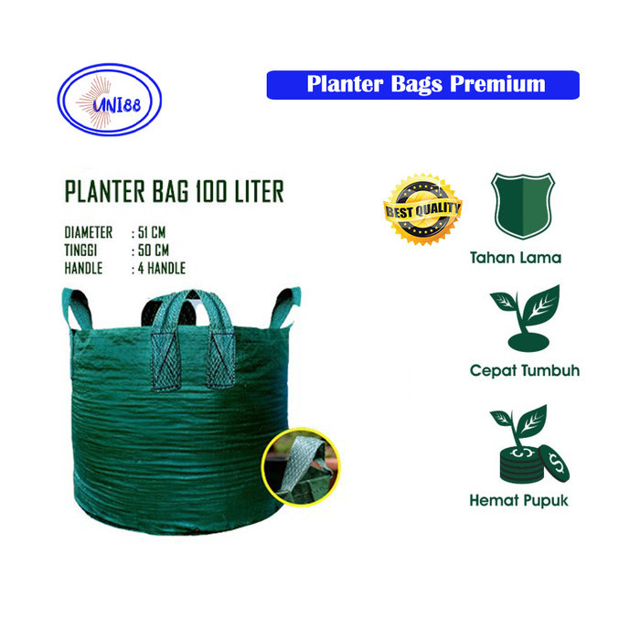 Planter Bag 100 Liter Pot Planterbag 100L Tanaman Taman Besar Sedang Premium