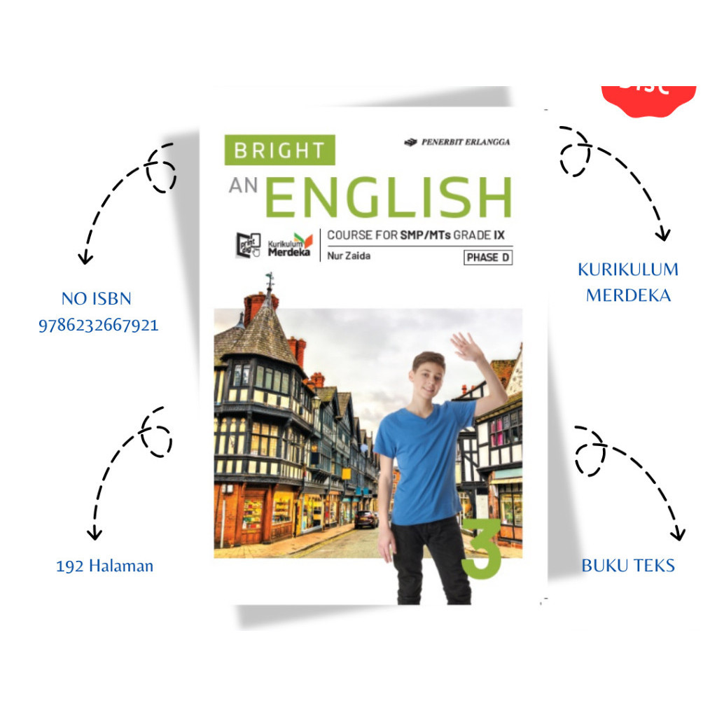 Bright 3 An English Course For Smp - Kurikulum Merdeka - Erlangga