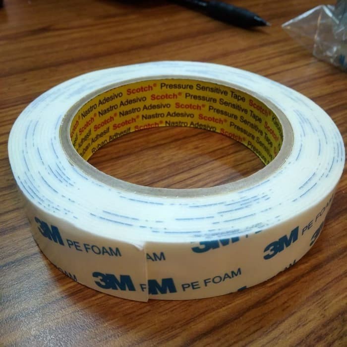 

Double Tape 3M Pe Foam Putih 12 mm x 4 meter -FN10