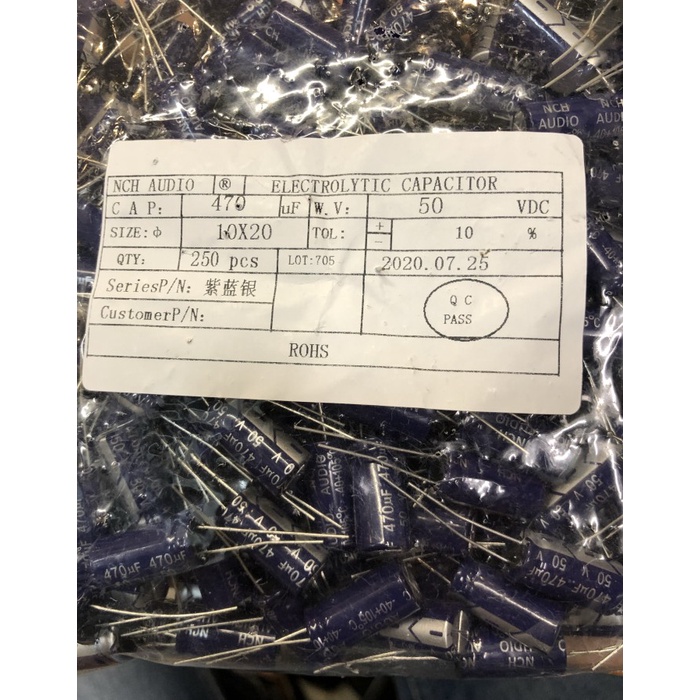 ELCO 470uf-50V nichicon 105•C WB27