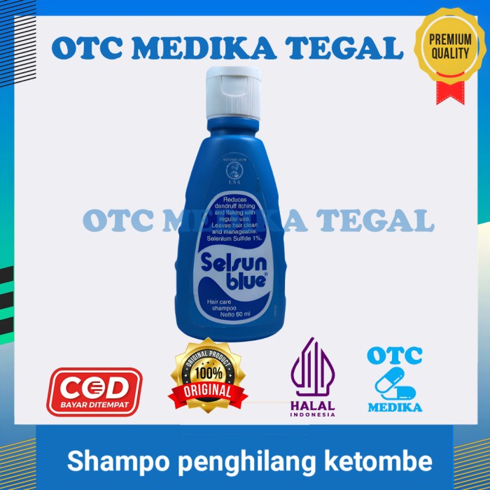 Shampo selsun biru shampo penghilang ketombe tingkat berat dan gatal karena ketombe