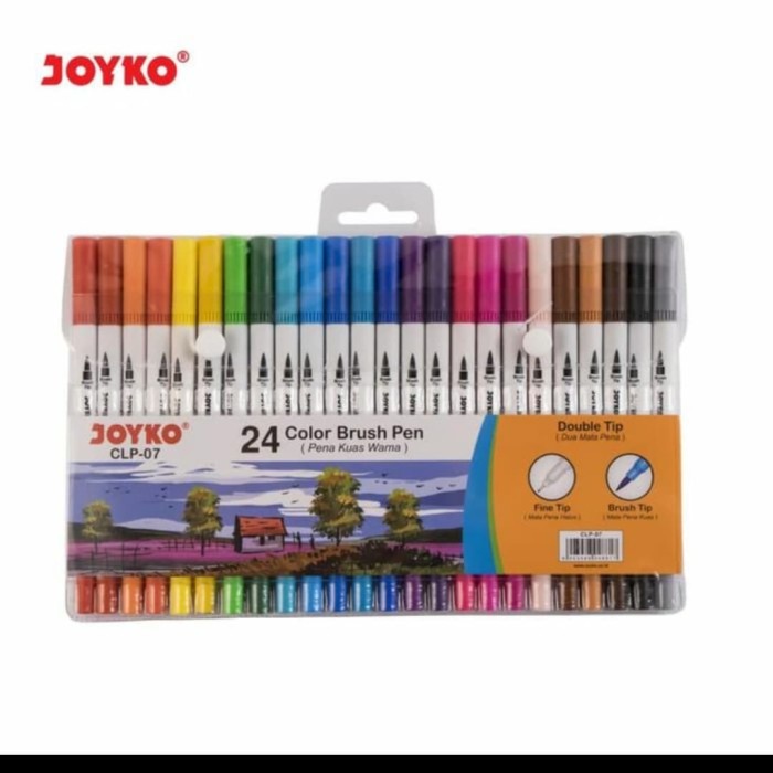 

[DL-0193] BRUSH PEN JOYKO CLP-07 - PENA KUAS 24 WARNA