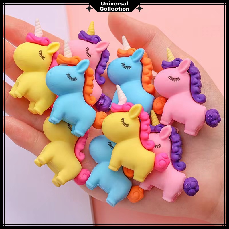 

PENGHAPUS PENSIL MODEL UNICORN / STIP PENGHAPUS LUCU