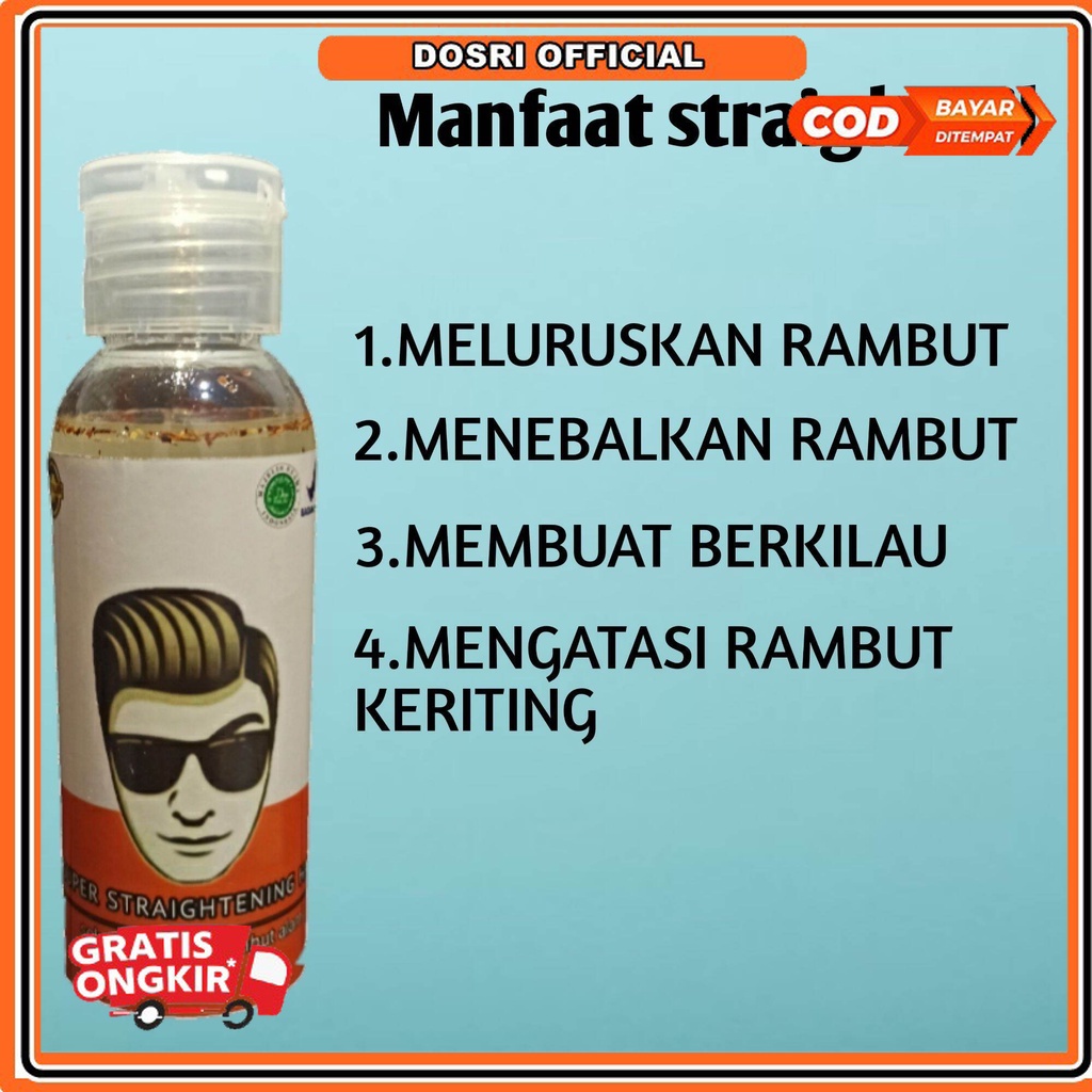 [60 ML] Super Straightening Hair Minyak Pelurus Rambut 100% Permanen Pelurus Rambut Pria Wanita Pelu