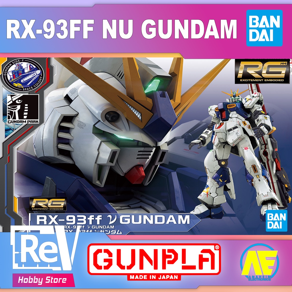 RG RX-93 NU GUNDAM FF REAL GRADE BANDAI 1/144