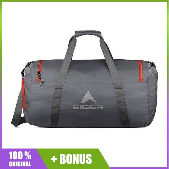 Tas Eiger Concisor Folded Duffle Bag 60L - Grey Abu 5345 05 Original