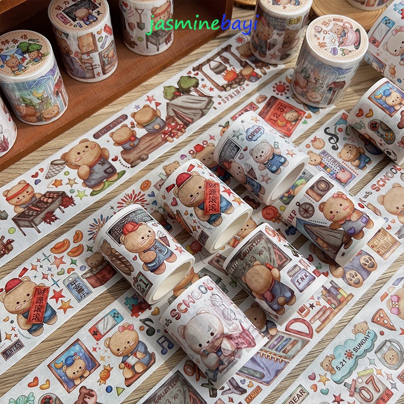 3D Beruang Stiker Tempelan Karakter Lucu Imut-imut