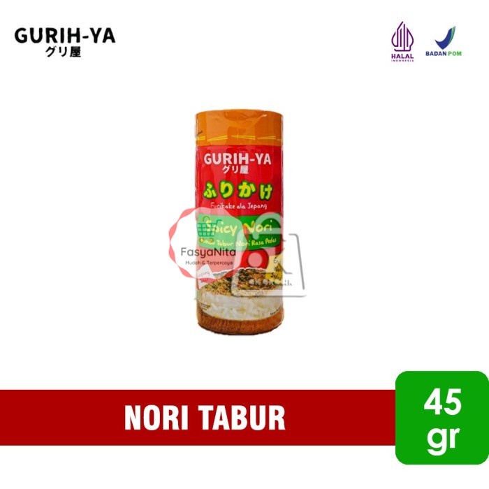 

Spicy Nory Gurih Ya / Bumbu Nori Tabur Pedas (Botol 45 gr) - FasyAnita Mart Denpasar