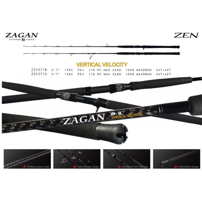JORAN ZAGAN VERTICAL VELOCITY Overhead & Spinning Rod JORAN SPINNING | JORAN PANCING | JORAN JIGGING