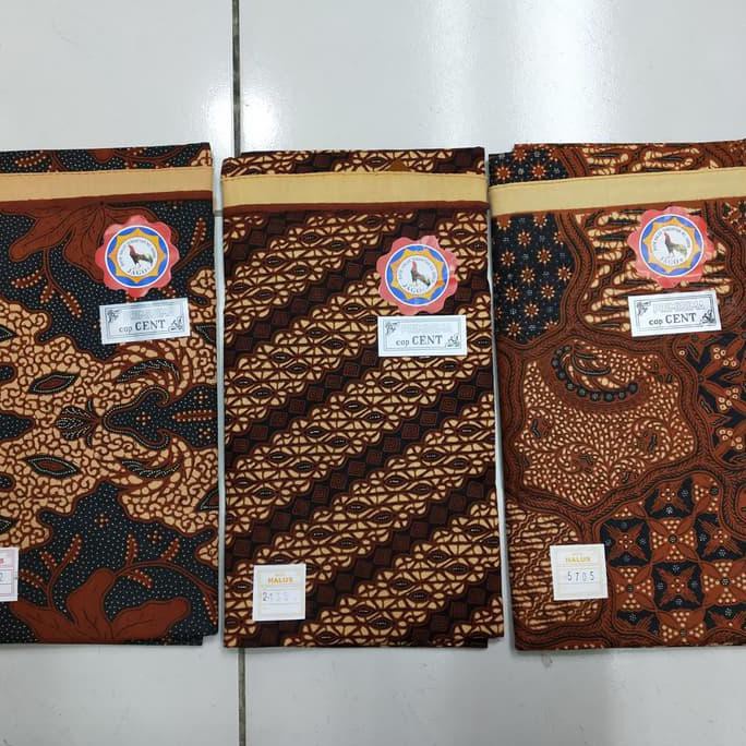 Kain Panjang Batik Cap Cent Motif Jago untuk Rok dan Kemeja