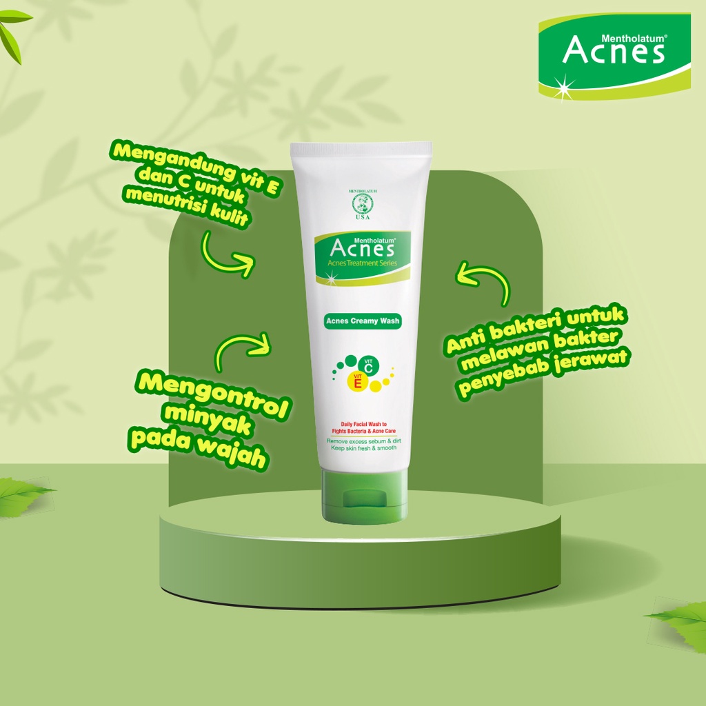 ACNES FACEWASH / FACE WASH / FACIAL WASH CREAMY / OIL CONTROL / COMPLETE WHITE