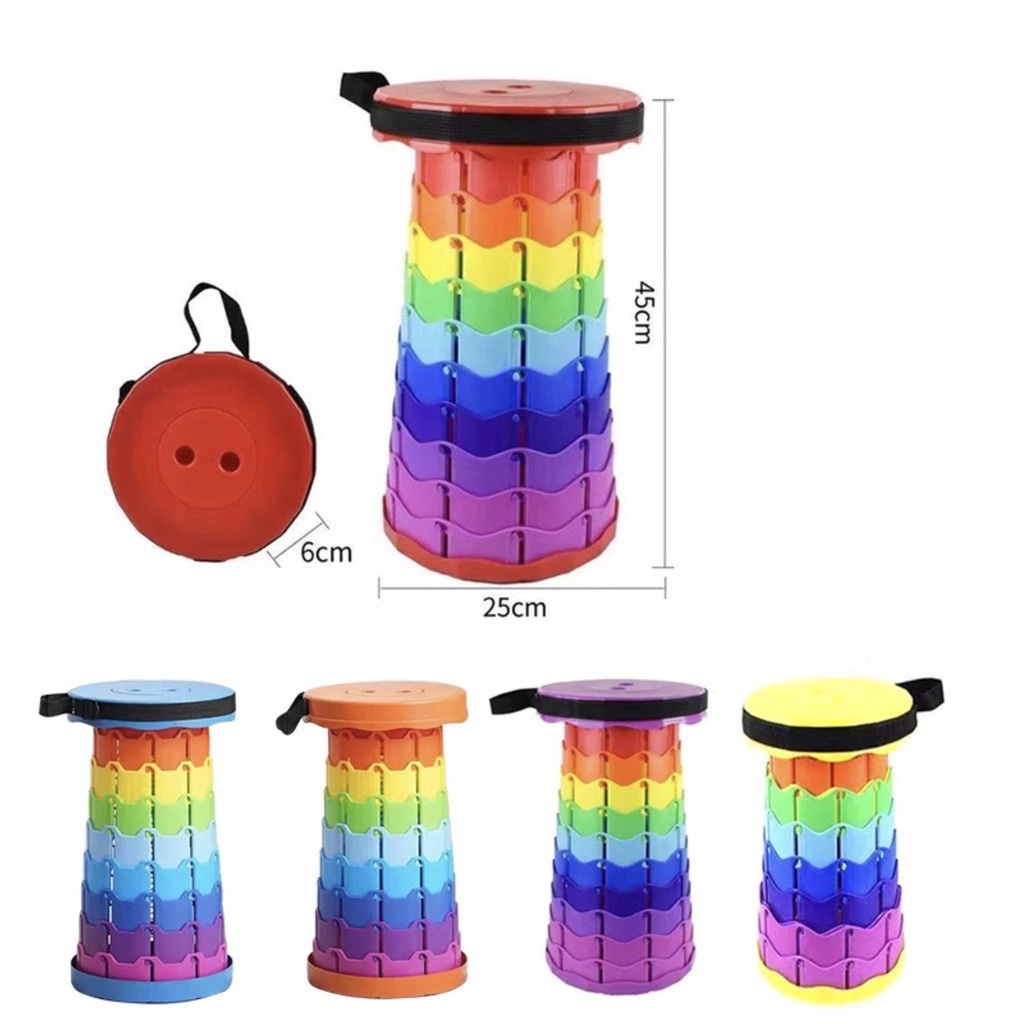 KURSI OUTDOOR / KURSI PORTABLE / KURSI TRAVEL/DELI CHAIR RAINBOW SHENAR