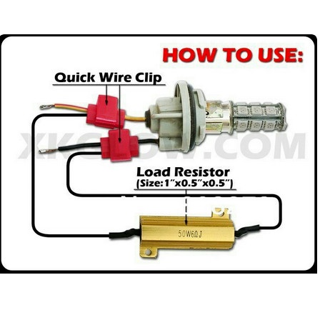 Resistor Sein 50W 6 Ohm Flasher Solusi Kedipan Nomal Lampu LED Mobil — 9