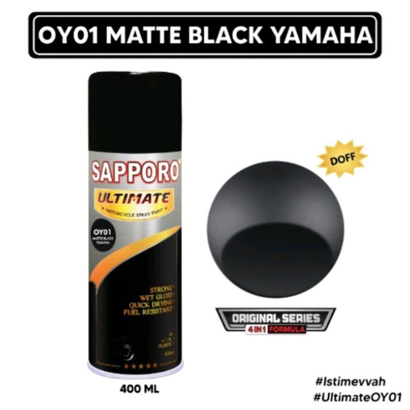 OY01 SAPORO SAPPORO ULTIMATE Matte Black Yamaha 400ml Back To Original 4In1 Series Hitam Mate Dof Do