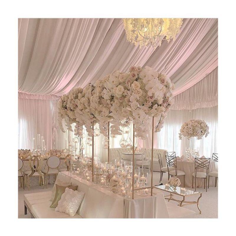 PREMIUM DEKOR STANDING BUNGA MEJA PRASMANAN / IRON FLOWER STAND BESI PREMIUM
