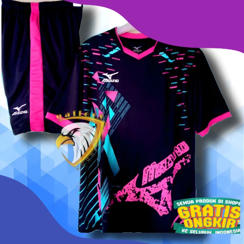 Setelan Jersey Bola Dewasa Baju Bola Futsal Voli Pria Wanita Set Baju Celana/ Bigsize jumbo