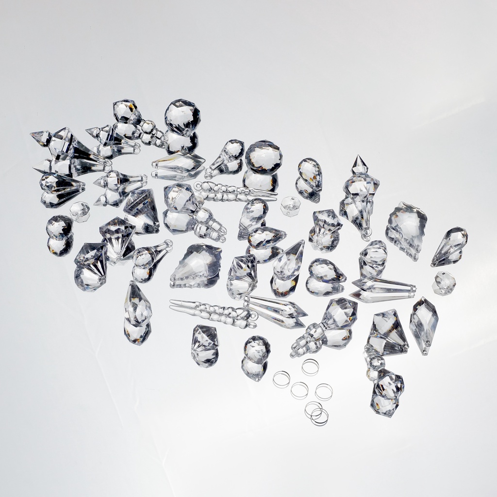 Bandul Tirai Kristal Bulat / Kristal Diamond / Bandul Kristal Baso / Kristal Akrilik / Bandul Round 