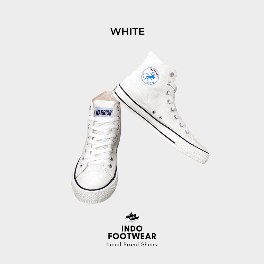 Sepatu Warrior Sparta High &amp; Low Bw Bbw White Sepatu Sekolah Termurah 003