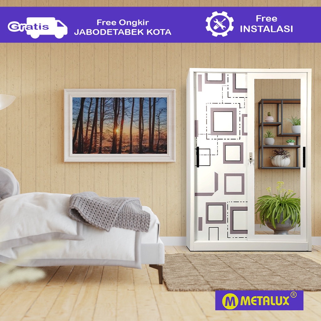 METALUX KATORI - Lemari Pakaian Sliding | Metal Sliding Wardrobe