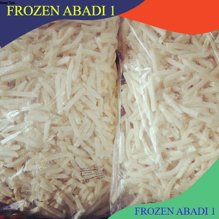 

Kentang Shoestring Polos Curah 500GR - FROZEN ABADI 1