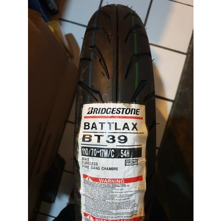 Battlax BT 39 F SS Ban Tubless Bridgestone ukuran 110 per 70 Ring 17 Original