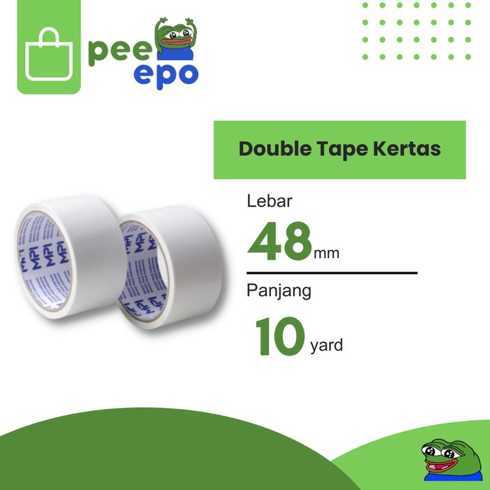 

Double Tape Kertas 48 mm 2 Inch Merk Master Pack Indonesia