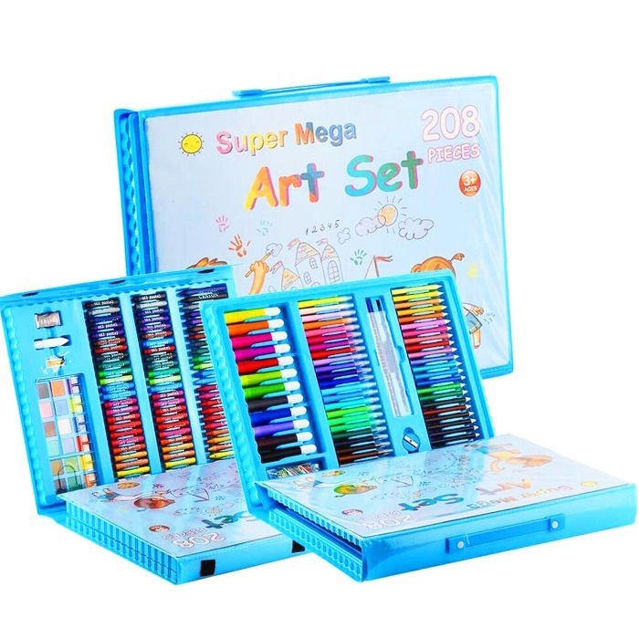 

Crayon Krayon Magic Art Set 208PCS Alat Menggambar Mewarnai Lukis Anak