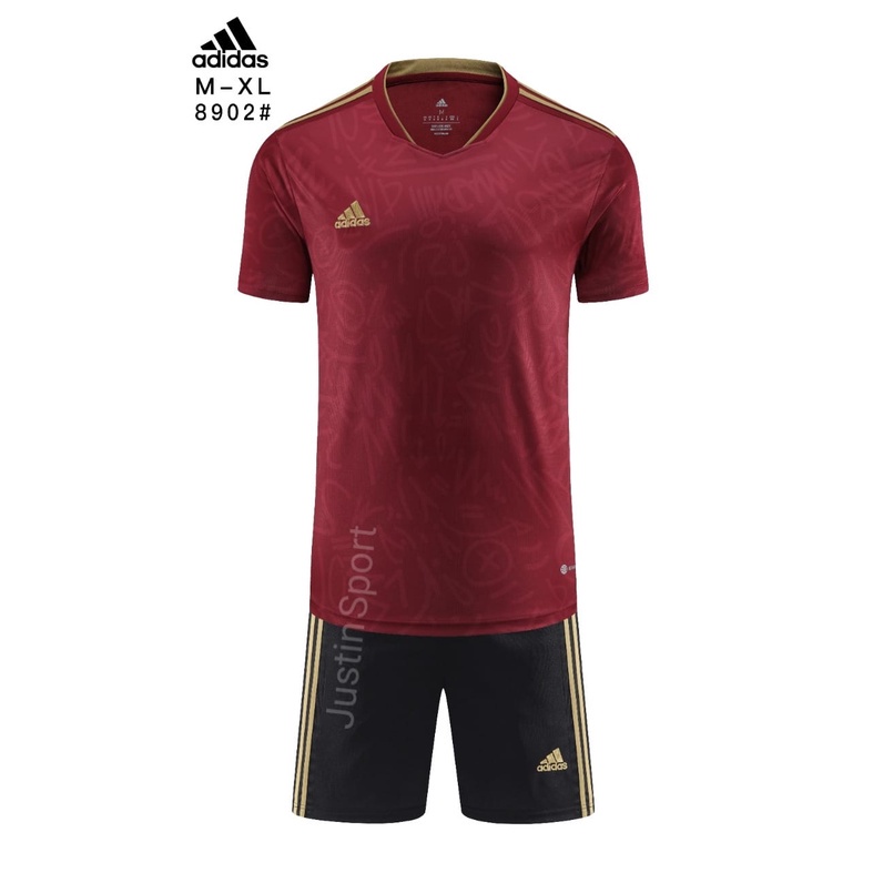 SETELAN JERSEY FUTSAL GRADE ORI IMPORT 8902#MAROON MODEL MA.DRID TRAINING