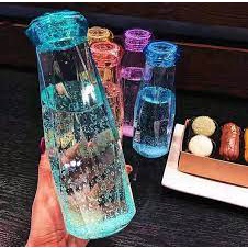 GW BOTOL KACA DIAMOND CRYSTAL / KRISTAL TUMBLER GLASS / BOTTLE PANAS DINGIN