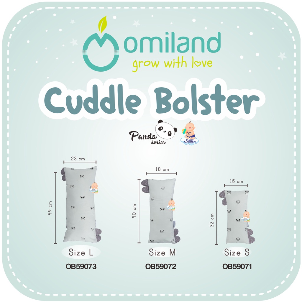 Omiland Cuddle Bolster / Guling Bayi / Guling PANDA